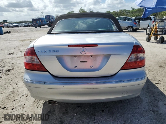 2007 Mercedes-Benz CLK 350 with VIN WDBTK56F27F208807, listed as a Copart auction lot 76954644 with 95,775 mi miles and Salvage Title. Bid and sale history available at DreamBid. Image 6.