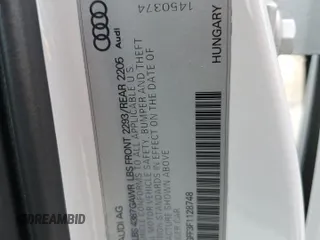 2015 Audi A3 1.8T Premium with VIN WAUACGFF3F1128748, listed as a Copart auction lot 57905583 with 136,682 mi miles. Bid and sale history available at carsss.com. Image 12.