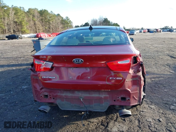 2015 Kia Optima EX with VIN 5XXGN4A75FG364506, listed as a IAAI auction lot 41701331 with 120,412 mi miles. Bid and sale history available at carsss.com. Image 17.