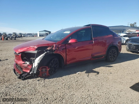 2023 Tesla Model X with VIN 7SAXCDE50PF399430, listed as a Copart auction lot 86604044 with 0 mi miles and Salvage Title. Bid and sale history available at carsss.com. Image 1.