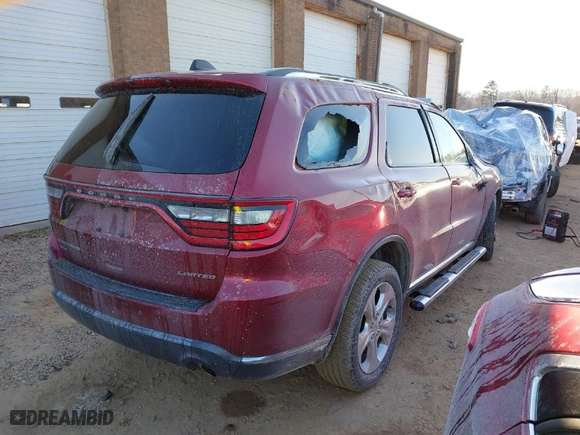 2014 Dodge Durango Limited with VIN 1C4RDJDG2EC450635, listed as a IAAI auction lot 41225715 with 1 mi miles. Bid and sale history available at carsss.com. Image 4.
