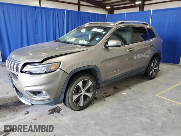 2019 Jeep Cherokee Limited with VIN 1C4PJMDX2KD335007, listed as a Copart auction lot 61443885 with 128,805 mi miles and Clean title. Bid and sale history available at DreamBid. Image 1.