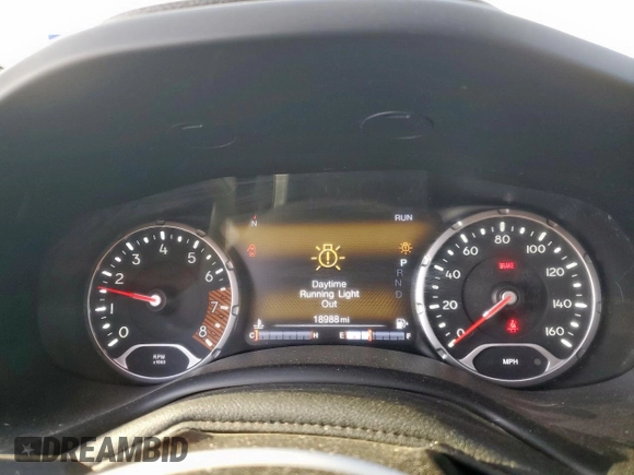 2022 Jeep Renegade Trailhawk with VIN ZACNJDC19NPN63173, listed as a Copart auction lot 52778065 with 18,988 mi miles and Salvage Title. Bid and sale history available at DreamBid. Image 9.