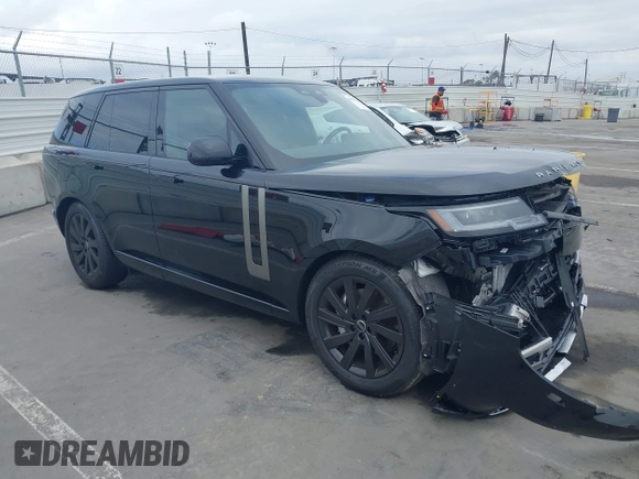 2025 Land Rover Range Rover SE z VIN SALKP9FU1SA280360, wystawiony jako IAAI lot #42067166 z przebiegiem 2 712 mil mil oraz . Historia ofert i sprzedaży dostępna na DreamBid. Obrazek 1.