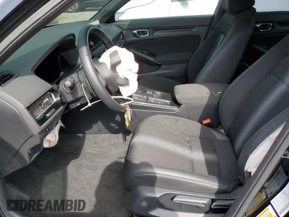 2025 Honda Civic Sport with VIN 2HGFE2F57SH500716, listed as a Copart auction lot 61352595 with 4,989 mi miles and Salvage title. Bid and sale history available at DreamBid. Image 7.