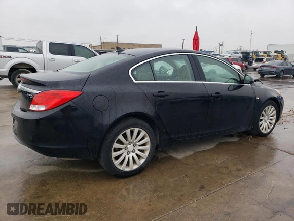 2011 Buick Regal CXL RL1 with VIN 2G4GN5EC8B9174743, listed as a Copart auction lot 82770354 with 131,038 mi miles and Salvage Title. Bid and sale history available at DreamBid. Image 3.