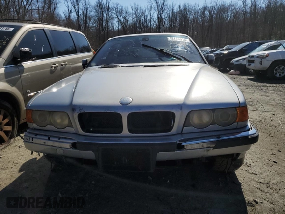 2000 BMW 7 Series 740iL with VIN WBAGH8341YDP12958, listed as a Copart auction lot 48118615 with 0 mi miles and Salvage Title. Bid and sale history available at carsss.com. Image 5.
