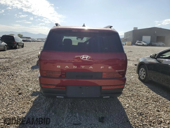 2024 Hyundai Santa Fe Hybrid SEL with VIN 5NMP2DG14RH001907, listed as a Copart auction lot 58700384 with 1,524 mi miles and Salvage Title. Bid and sale history available at carsss.com. Image 6.