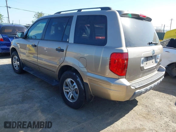 2005 Honda Pilot EX-L with RES with VIN 2HKYF186X5H506915, listed as a IAAI auction lot 42035760 with 234,624 mi miles. Bid and sale history available at carsss.com. Image 3.
