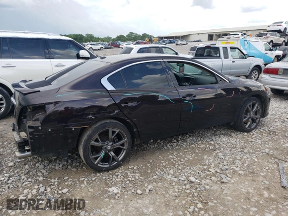 2013 Nissan Maxima S with VIN 1N4AA5AP3DC845834, listed as a Copart auction lot 55422865 with 106,938 mi miles and Salvage Title. Bid and sale history available at DreamBid. Image 3.
