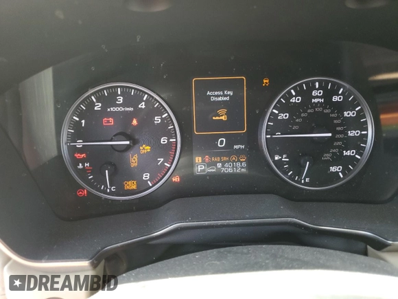2021 Subaru Outback Limited with VIN 4S4BTANC5M3176616, listed as a Copart auction lot 58748475 with 70,612 mi miles and Salvage title. Bid and sale history available at DreamBid. Image 9.