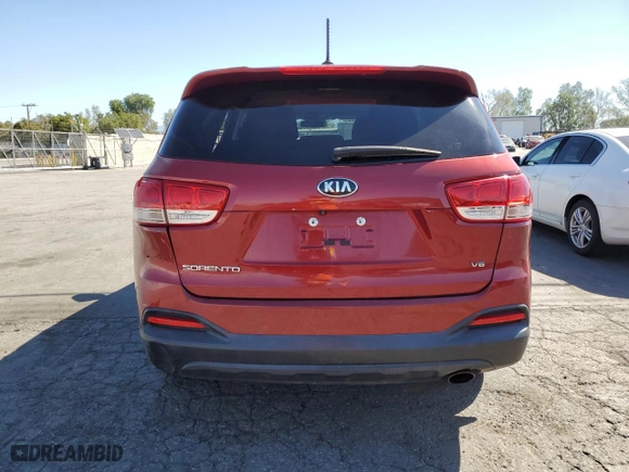 2017 Kia Sorento LX V6 with VIN 5XYPG4A55HG239030, listed as a Copart auction lot 50649375 with 115,022 mi miles and Salvage Title. Bid and sale history available at carsss.com. Image 6.