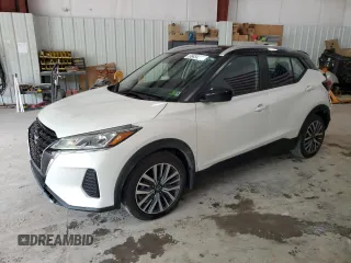 2023 Nissan Kicks SV with VIN 3N1CP5CV6PL515291, listed as a Copart auction lot 56454245 with 35,494 mi miles and Salvage title. Bid and sale history available at DreamBid. Image 1.