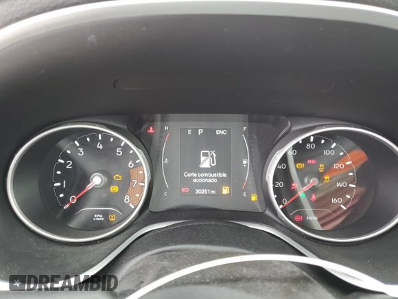 2021 Jeep Compass Latitude with VIN 3C4NJCBB0MT502048, listed as a Copart auction lot 50413735 with 30,251 mi miles and Salvage title. Bid and sale history available at DreamBid. Image 9.