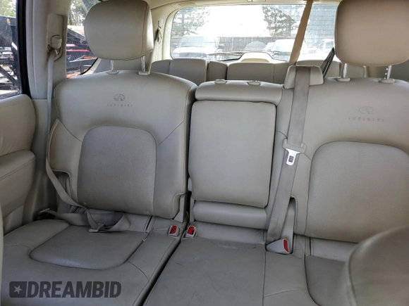 2012 Infiniti QX56 8-passenger with VIN JN8AZ2NC4C9317535, listed as a Copart auction lot 69211014 with 157,117 mi miles and Clean Title. Bid and sale history available at carsss.com. Image 10.