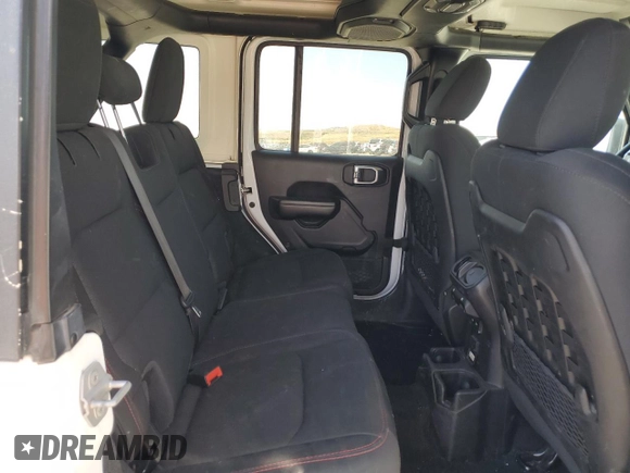 2020 Jeep Wrangler Unlimited Rubicon z VIN 1C4HJXFG8LW270561, wystawiony jako Copart lot #59327255 z przebiegiem Nie podano mil oraz Szkoda całkowita • Salvage title. Historia ofert i sprzedaży dostępna na DreamBid. Obrazek 10.