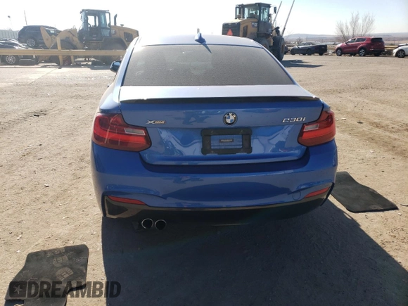 2017 BMW 2 Series 230i xDrive with VIN WBA2H9C50HV641853, listed as a Copart auction lot 83490184 with 0 mi miles and Salvage Title. Bid and sale history available at carsss.com. Image 6.