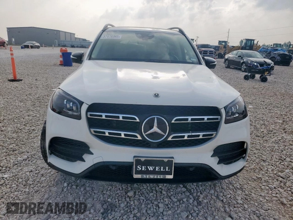 2022 Mercedes-Benz GLS 450 with VIN 4JGFF5KE6NA739823, listed as a Copart auction lot 57478395 with 35,664 mi miles and Salvage title. Bid and sale history available at DreamBid. Image 5.