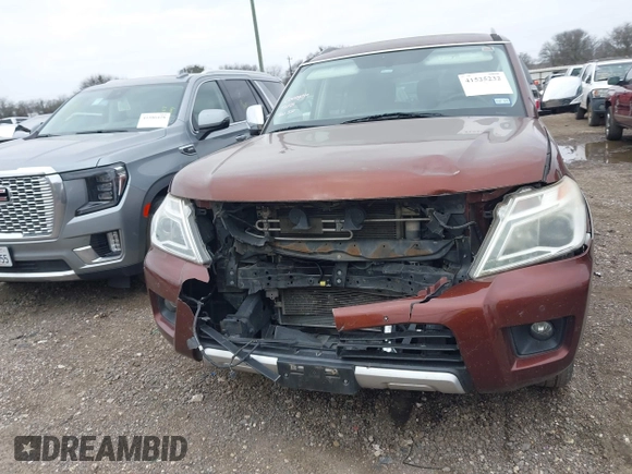 2018 Nissan Armada SL with VIN JN8AY2ND7J9050528, listed as a IAAI auction lot 41525232 with 106,179 mi miles and . Bid and sale history available at DreamBid. Image 12.
