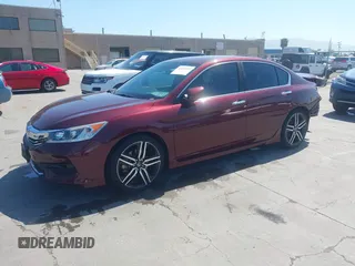 2016 Honda Accord Sport with VIN 1HGCR2F51GA040210, listed as a IAAI auction lot 42153225 with 104,615 mi miles and . Bid and sale history available at DreamBid. Image 2.