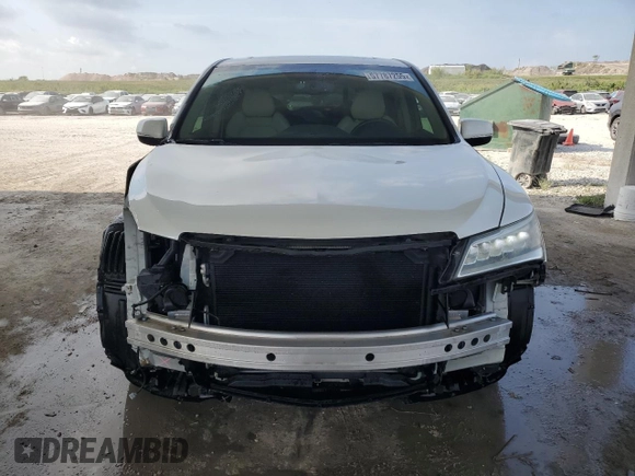 2015 Acura MDX with VIN 5FRYD3H24FB002017, listed as a Copart auction lot 57787255 with 138,046 mi miles and Salvage title. Bid and sale history available at DreamBid. Image 5.