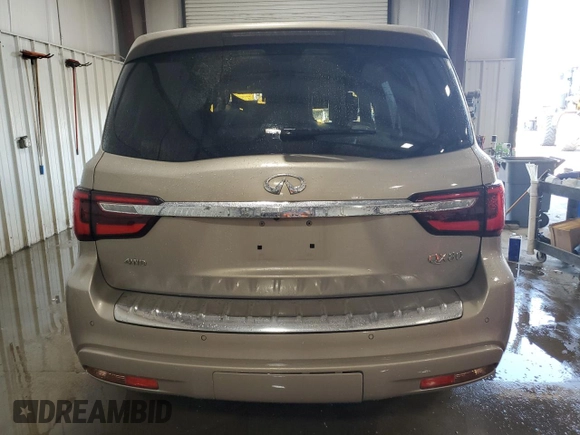 2021 Infiniti QX80 SENSORY with VIN JN8AZ2BE6M9273576, listed as a Copart auction lot 48598775 with 119,294 mi miles and Salvage Title. Bid and sale history available at carsss.com. Image 6.