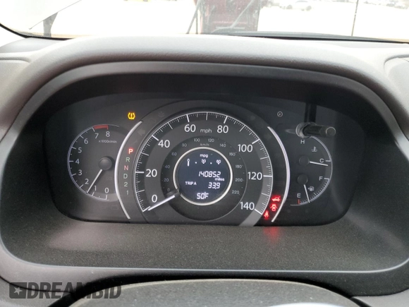 2014 Honda CR-V EX-L with VIN 2HKRM3H76EH562834, listed as a Copart auction lot 44588415 with 140,852 mi miles and Salvage Title. Bid and sale history available at DreamBid. Image 9.