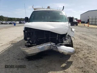 2014 Chevrolet Express Cargo Van with VIN 1GCWGFCA4E1153575, listed as a Copart auction lot 48228214 with 227,892 mi miles and Salvage Title. Bid and sale history available at carsss.com. Image 5.