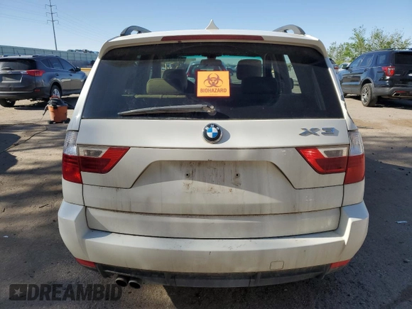 2007 BMW X3 3.0si with VIN WBXPC93457WF05246, listed as a Copart auction lot 54167615 with 150,903 mi miles and Non repairable. Bid and sale history available at DreamBid. Image 6.