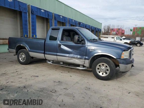 2006 Ford F-250 XL with VIN 1FTSX20566EC87075, listed as a Copart auction lot 49075415 with 223,097 mi miles and Salvage title. Bid and sale history available at DreamBid. Image 4.