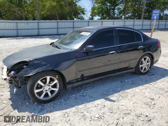 2004 Infiniti G35 w/Leather with VIN JNKCV51E64M110490, listed as a Copart auction lot 63454464 with 276,137 mi miles and Salvage Title. Bid and sale history available at DreamBid. Image 1.