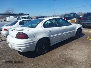 2000 Pontiac Grand Am SE1 with VIN 1G2NF52T0YC509612, listed as a IAAI auction lot 41705491 with 264,125 mi miles. Bid and sale history available at carsss.com. Image 4.