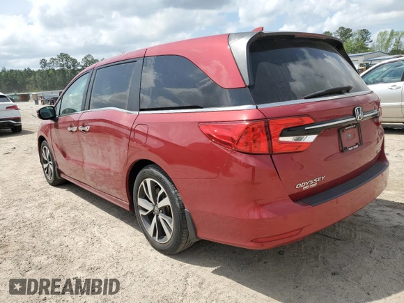 2022 Honda Odyssey Touring z VIN 5FNRL6H88NB001837, wystawiony jako Copart lot #51494635 z przebiegiem 37 695 mil mil oraz Szkoda całkowita • Salvage title. Historia ofert i sprzedaży dostępna na DreamBid. Obrazek 2.