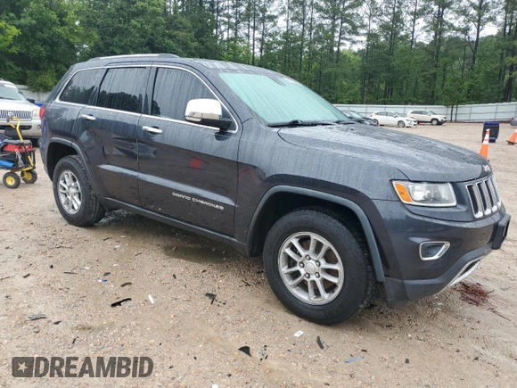2014 Jeep Grand Cherokee Limited with VIN 1C4RJFBG2EC233725, listed as a Copart auction lot 58524505 with 216,798 mi miles and Salvage title. Bid and sale history available at DreamBid. Image 4.