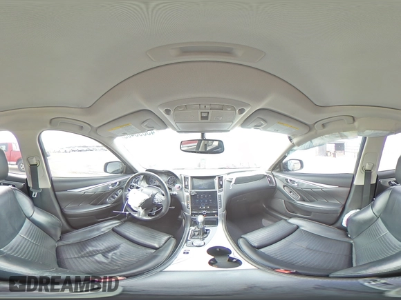 2016 Infiniti Q50 Red Sport 400 with VIN JN1FV7APXGM420158, listed as a Copart auction lot 43395405 with 114,943 mi miles and Salvage title. Bid and sale history available at DreamBid. Image 13.