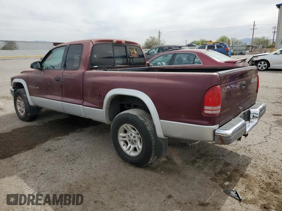 2001 Dodge Dakota Sport z VIN 1B7GG22N81S152399, wystawiony jako Copart lot #58543135 z przebiegiem 218 133 mil mil oraz Szkoda całkowita • Salvage title. Historia ofert i sprzedaży dostępna na DreamBid. Obrazek 2.