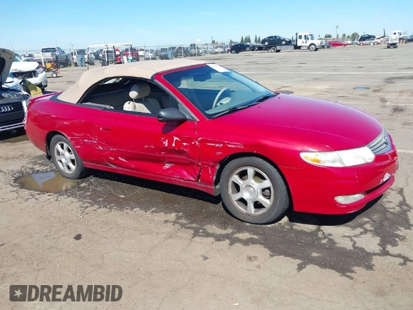 2002 Toyota Solara SE with VIN 2T1FF28P42C599564, listed as a IAAI auction lot 41881489 with 109,928 mi miles and . Bid and sale history available at DreamBid. Image 1.