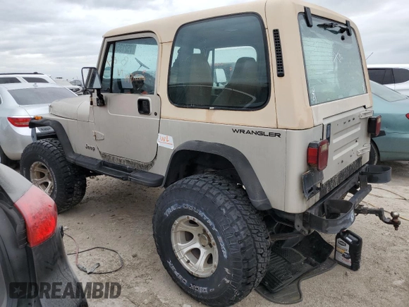 1995 Jeep Wrangler with VIN 1J4FY29S6SP310046, listed as a Copart auction lot 75213564 with 147,111 mi miles and Non Repairable. Bid and sale history available at carsss.com. Image 2.