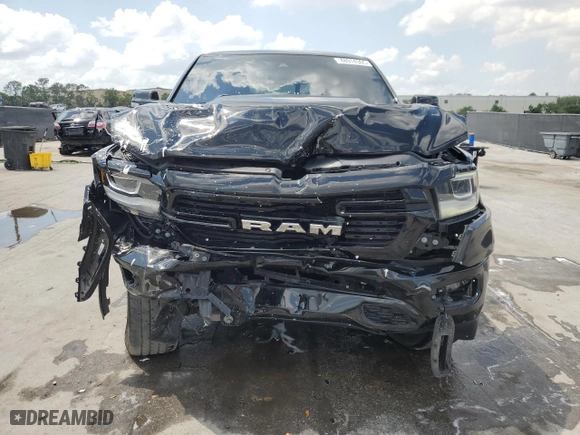 2021 Ram 1500 Laramie with VIN 1C6SRFJT3MN792252, listed as a Copart auction lot 48914305 with 78,023 mi miles and Salvage Title. Bid and sale history available at carsss.com. Image 5.