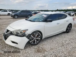 2017 Nissan Maxima SR with VIN 1N4AA6AP0HC383390, listed as a Copart auction lot 58401395 with 123,408 mi miles and Salvage title. Bid and sale history available at DreamBid. Image 1.