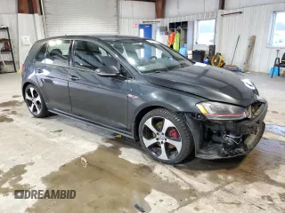 2015 Volkswagen Golf GTI SE with VIN 3VW5T7AU4FM097486, listed as a Copart auction lot 45706255 with 130,561 mi miles and Salvage Title. Bid and sale history available at carsss.com. Image 4.