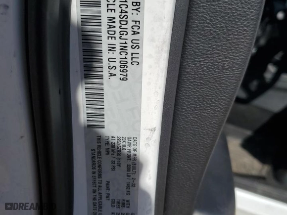 2022 Dodge Durango SRT 392 with VIN 1C4SDJGJ1NC106979, listed as a Copart auction lot 47449115 with 45,833 mi miles and Salvage Title. Bid and sale history available at carsss.com. Image 13.