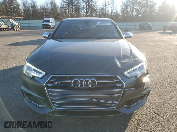 2018 Audi S4 Prestige with VIN WAUC4AF4XJA001442, listed as a Copart auction lot 44804865 with 52,682 mi miles and Salvage Title. Bid and sale history available at carsss.com. Image 5.