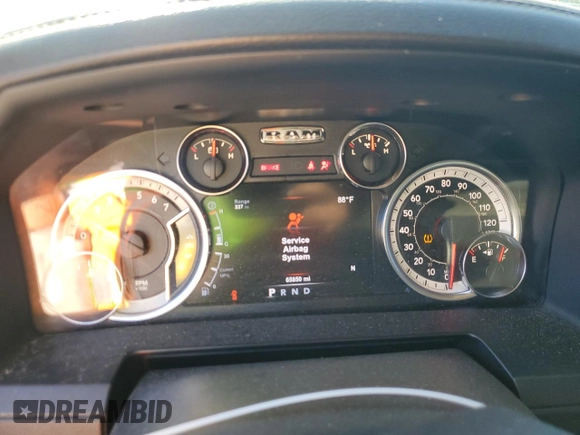 2017 Ram 1500 R/T with VIN 3C6JR6CT0HG622292, listed as a Copart auction lot 48355505 with 65,850 mi miles and Salvage Title. Bid and sale history available at carsss.com. Image 9.