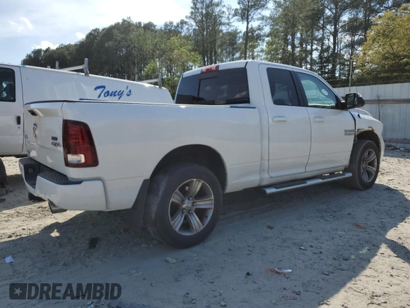 2014 Ram 1500 Sport with VIN 1C6RR7HT9ES218705, listed as a Copart auction lot 54218025 with 132,500 mi miles and Salvage title. Bid and sale history available at DreamBid. Image 3.