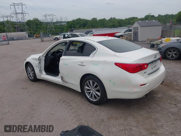 2017 Infiniti Q50 Premium z VIN JN1EV7AR5HM836200, wystawiony jako IAAI lot #42352743 z przebiegiem 127 105 mil mil oraz . Historia ofert i sprzedaży dostępna na DreamBid. Obrazek 3.