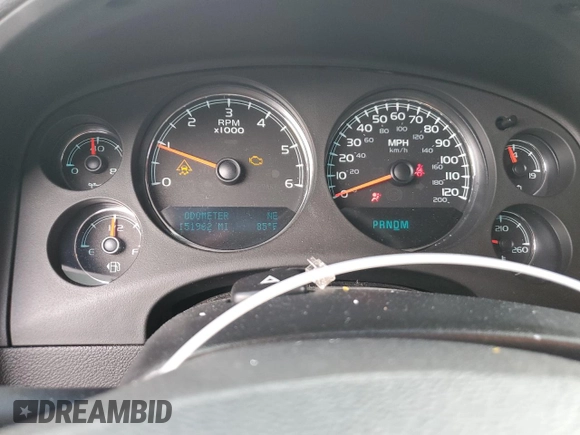2010 Chevrolet Tahoe LTZ with VIN 1GNUKCE01AR127365, listed as a Copart auction lot 60711715 with 151,962 mi miles and Salvage title. Bid and sale history available at DreamBid. Image 9.