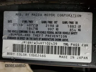 2017 Mazda 3 Grand Touring z VIN JM1BN1W34H1102439, wystawiony jako Copart lot #41627014 z przebiegiem 10 604 mil mil oraz Szkoda całkowita • Salvage title. Historia ofert i sprzedaży dostępna na DreamBid. Obrazek 14.