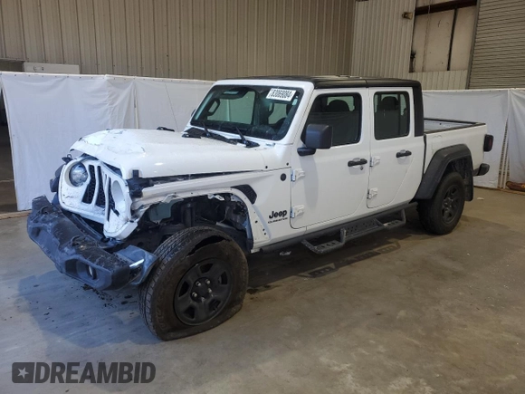 2022 Jeep Gladiator Sport S with VIN 1C6JJTAG9NL176055, listed as a Copart auction lot 83069084 with 53,752 mi miles and Salvage title. Bid and sale history available at DreamBid. Image 1.