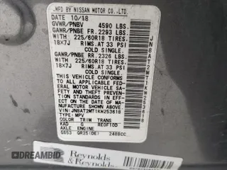 2019 Nissan Rogue SV with VIN JN8AT2MT1KW253618, listed as a Copart auction lot 82229044 with 115,902 mi miles and Salvage Title. Bid and sale history available at carsss.com. Image 13.